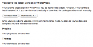 You have the latest version of WordPress